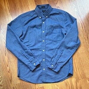 J.Crew Men's Blue Button-Down Shirt
